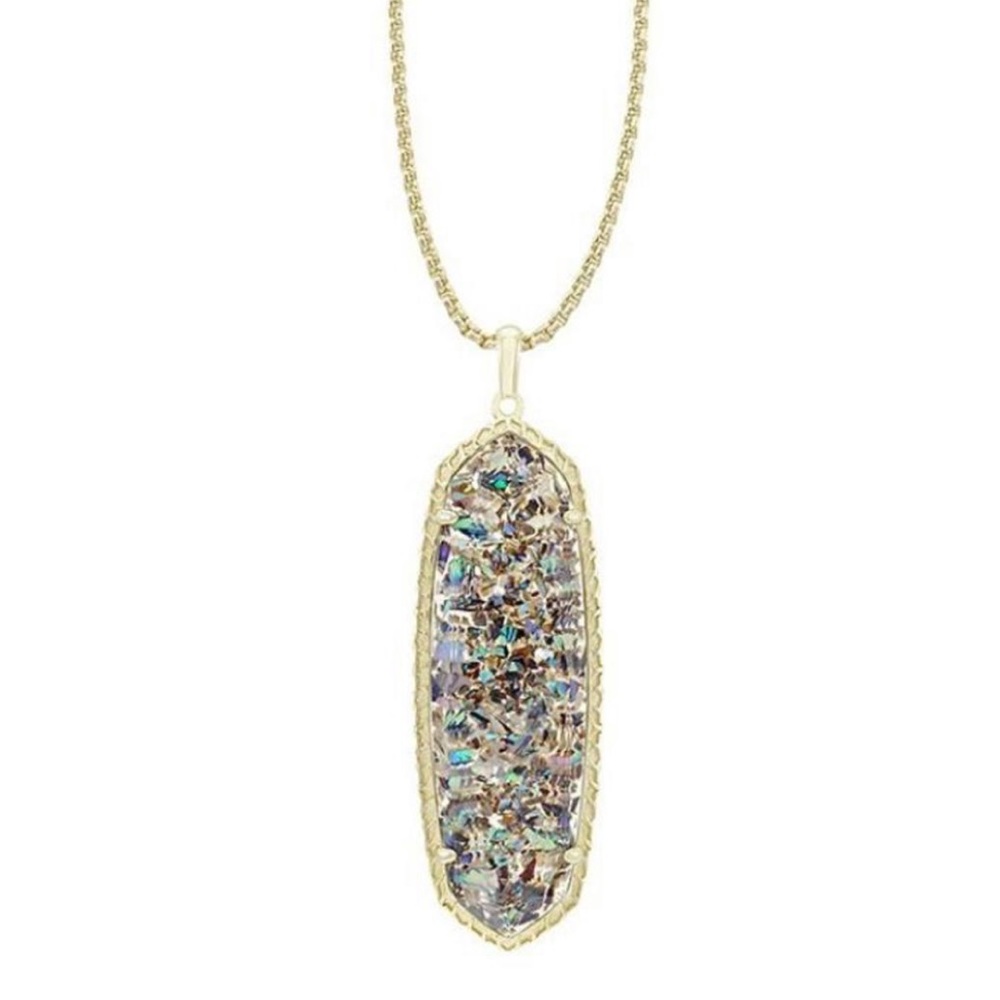 Kendra Scott Layden Gold Crushed Abalone Necklace